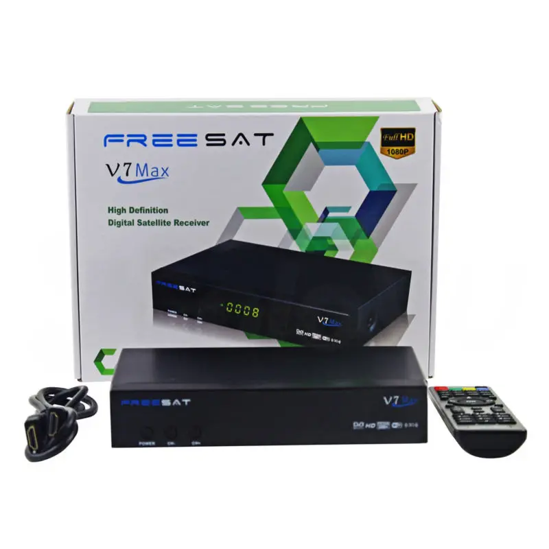 Freesat V7 Max Цифровой Спутниковые антенны HD DVB S/S2 FTA Декодер каналов кабельного