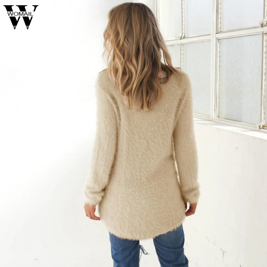 CharmDemon New Arrival Womens Casual Solid Long Sleeve Jumper Sweaters Blouse or1.6A | Женская одежда