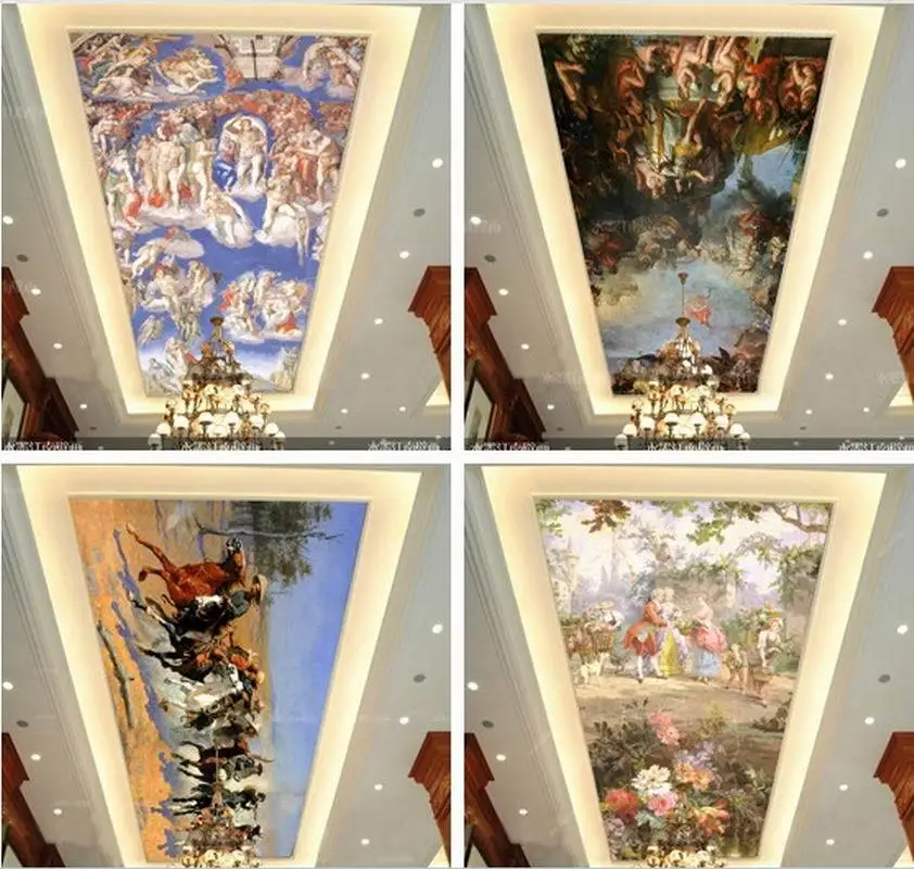 Роскошная рельефная картина маслом Настенная бумага чернила