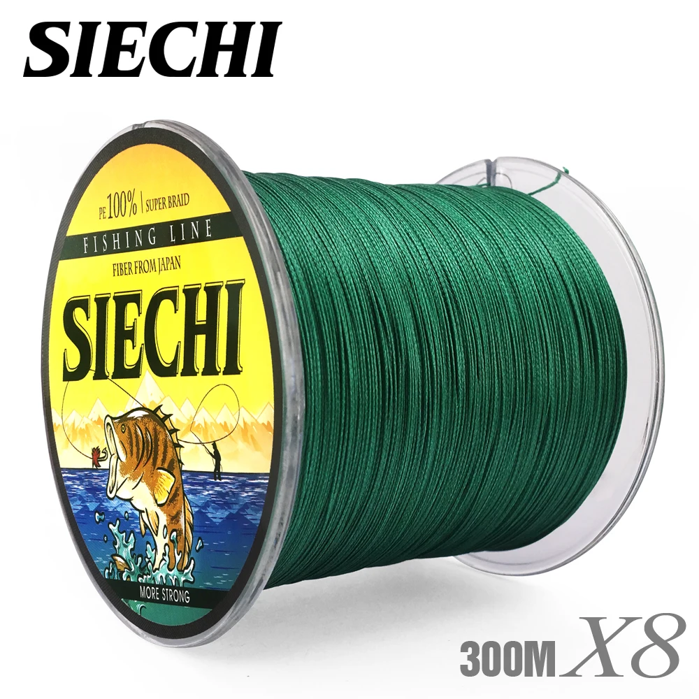 SIECHI плетеная рыболовная леска 8 жил 300 м многонитевая 20 фунтов 30 40 50 60 88 | Спорт и