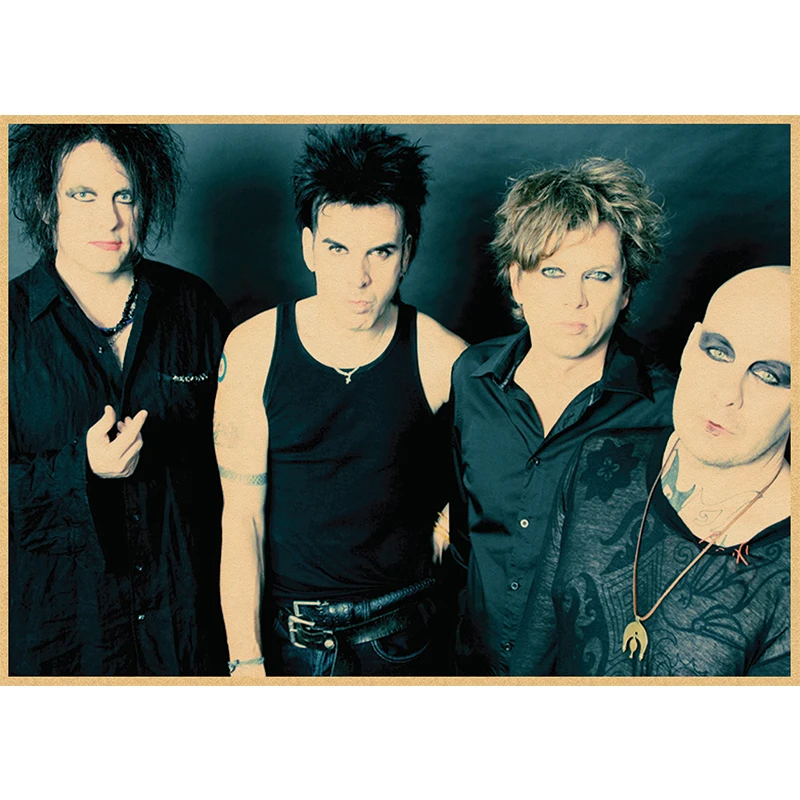 Постер The Cure Rock из крафт-бумаги постер для бара/кафе ретро наклейки на стену 30x21 см