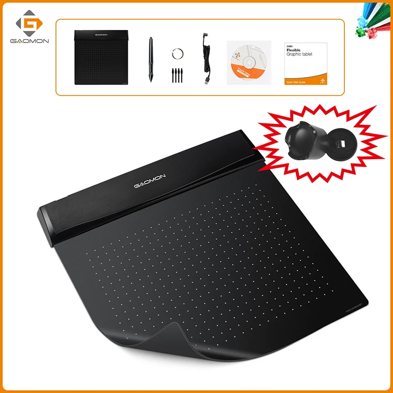 Оригинальный GAOMON S56K 6x5 дюймов Мини USB Графический Цифровой Планшет гибкий блокнот