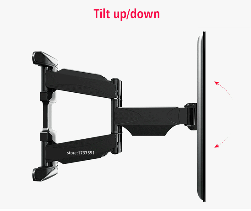 NB L400 strong 6 arm 32-7" VESA ЖК-телевизор кронштейн в стену с пластиковой крышкой 100 фунтов поворотные ручки фиксируемые артикуляционные