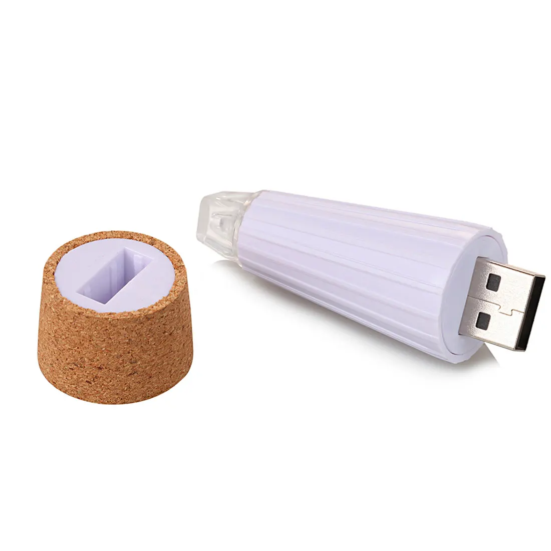 Блестящий бутылки пробкой Кепки лампа светодиодный USB Перезаряжаемые креативные