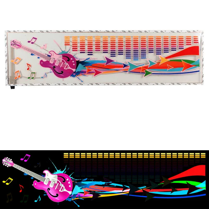 Светодиодная Автомобильная атмосферная лампа музыкальный ритм холодный свет