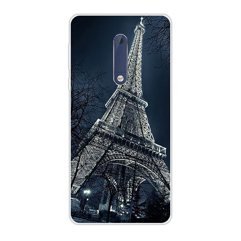 Чехлы для Nokia 5 nokia5 мягкий чехол из ТПУ телефона популярный дизайн жирафа