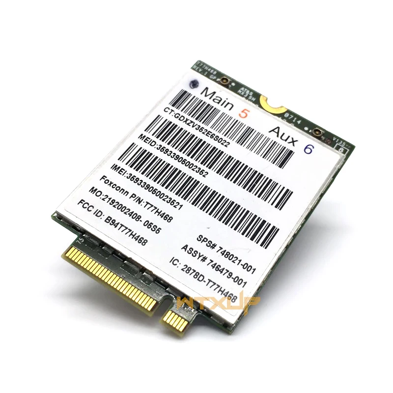 LT4211 Gobi5000 4G модуль 748021 001 Для FOXCONN T77H468 100 м LTE NGFF M.2 WWAN карта HSPA + EVDO GPS Wifi беспроводная