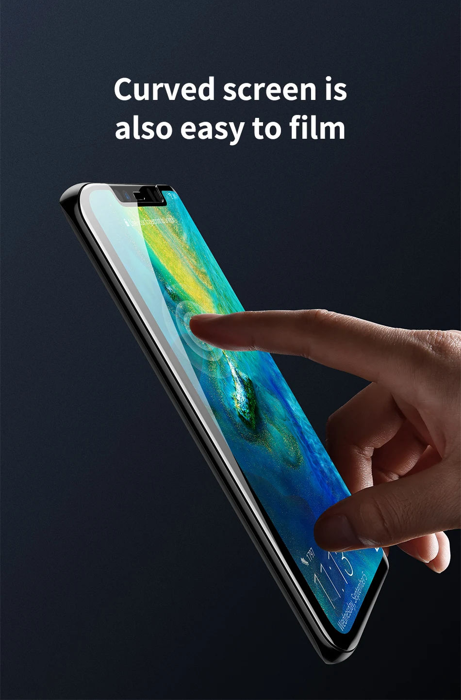Защитная пленка Baseus 0,3 мм из закаленного стекла для huawei mate 20 Pro с полным покрытием, изогнутая пленка из закаленного стекла для huawei mate 20