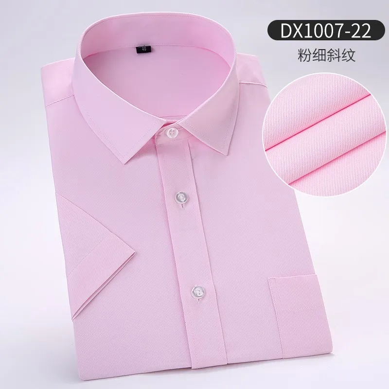 Большие размеры 8XL 7XL 6XL 5XL 4XL летние мужские рубашки с коротким рукавом однотонные повседневные рубашки зеленый тонкий твил Рабочая Мужская блузка