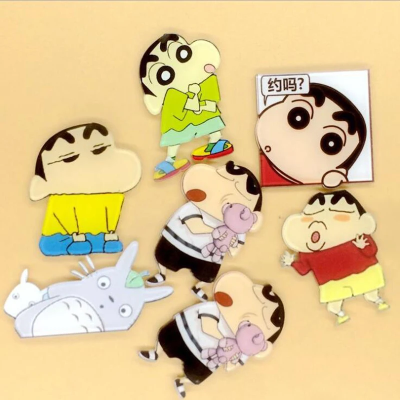 1 шт. Акриловые Броши мультфильм аниме карандаш броши &quotShinchan&quot Рюкзак