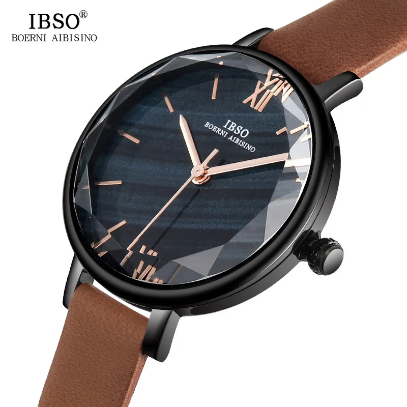 Женские кварцевые часы от бренда IBSO наручные с оригинальным дизайном для женщин