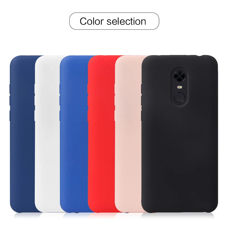Официальный оригинальный силиконовый чехол для xiaomi redmi 5 plus чехлы из ТПУ задней