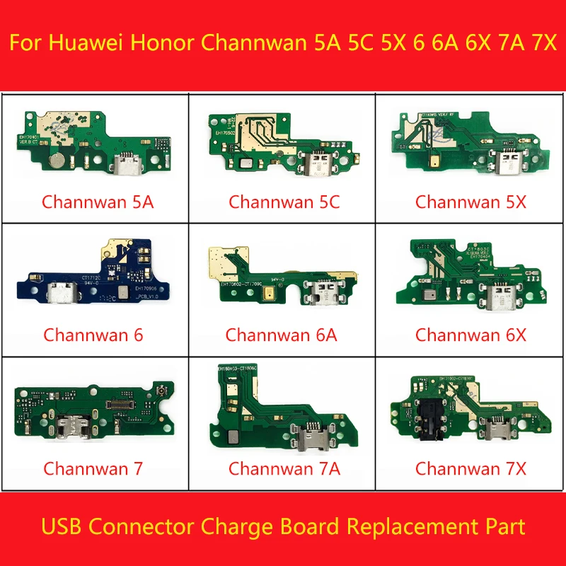 Для Huawei Honor Changwan 5A 5C 5X 6 6A 6X 7 7A 7X USB порт для зарядки док разъем плата гибкий кабель