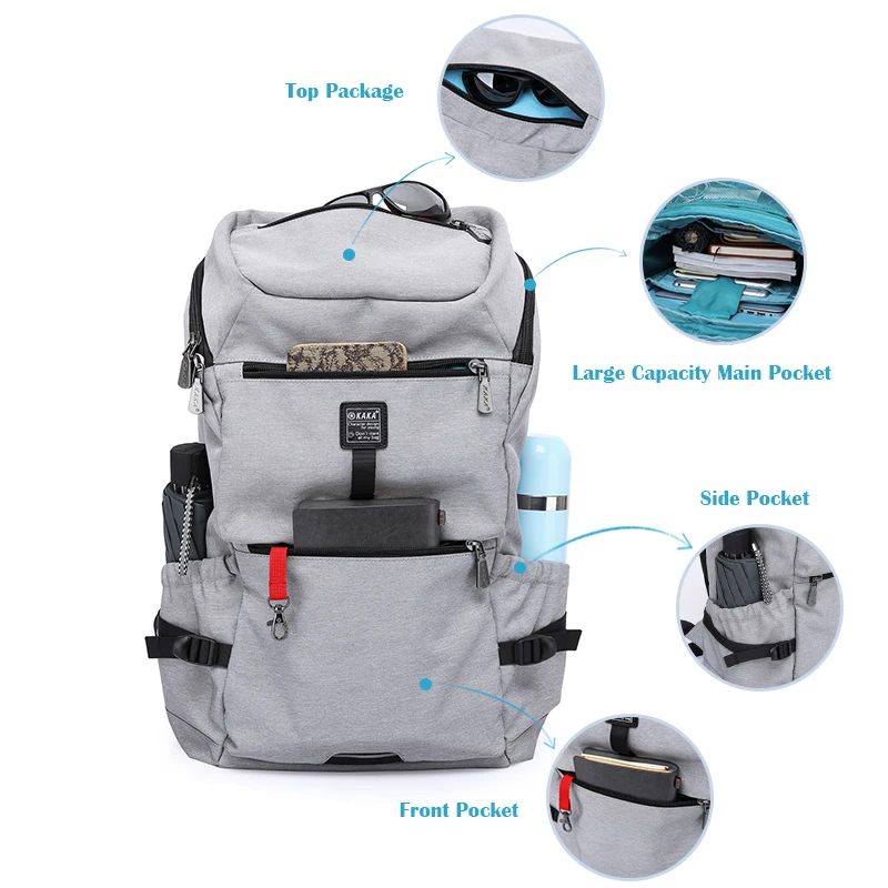 KAKA Oxford 15 6 мужской рюкзак для ноутбука школьные сумки подростковые мужские Mochila
