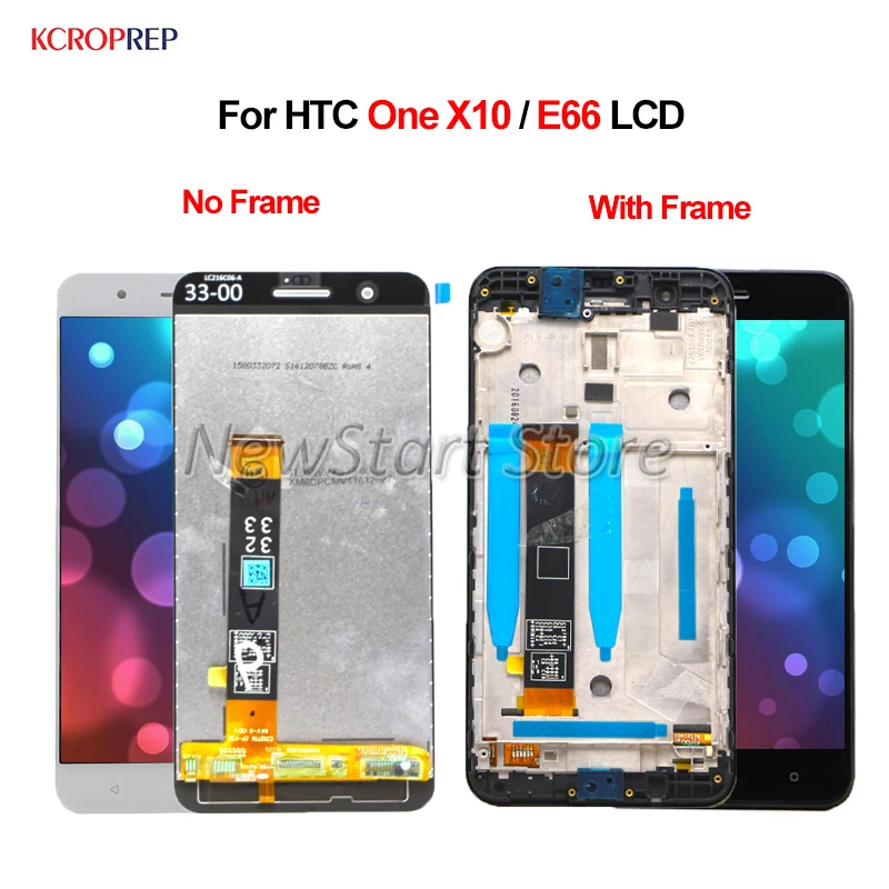 ЖК дисплей 5 дюйма для HTC One X10 кодирующий преобразователь сенсорного экрана в