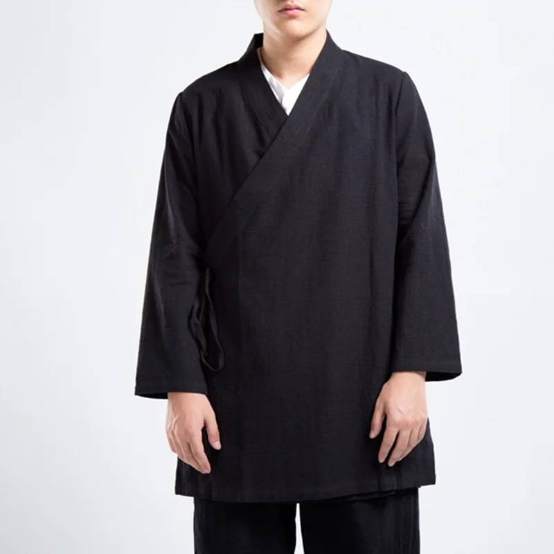 Мужская зимняя куртка-бомбер традиционная китайская одежда для мужчин wushu kung fu