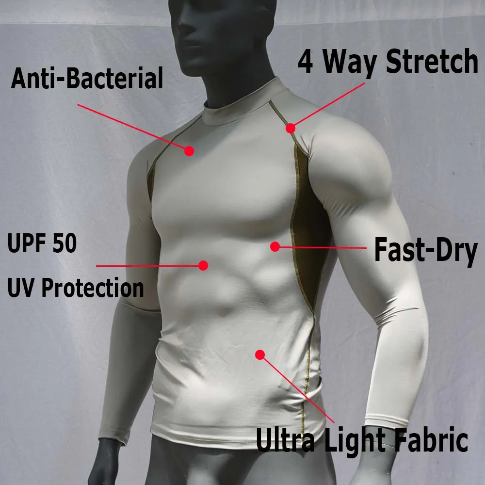 Рубашка для серфинга мужская с длинным рукавом дышащая майка дайвинга сухая