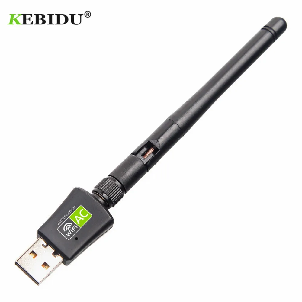 Kebidu Бесплатный драйвер 600 Мбит/с 5/2.4 ГГц сетевые карты Wifi адаптер USB