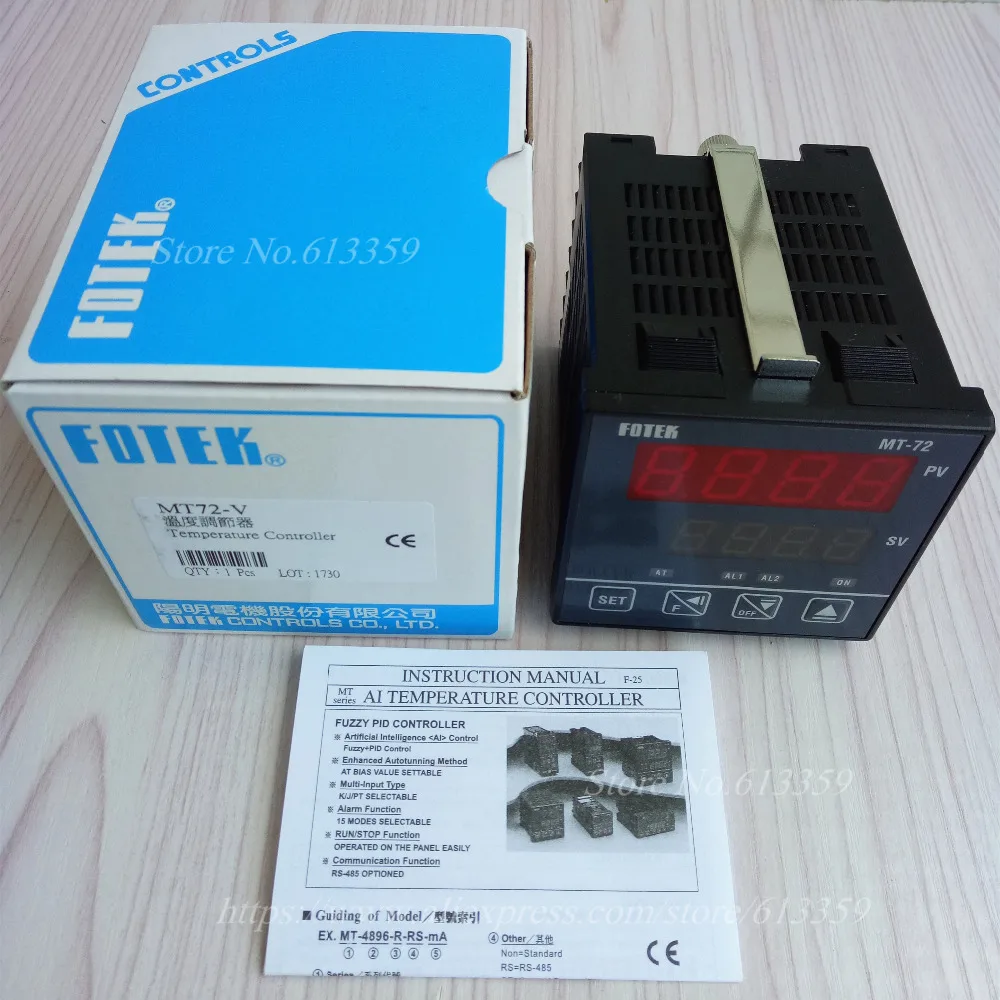 MT72-V SSR выход FOTEK PID + пушистый регулятор температуры 100% Новый оригинальный 72*72*80 |