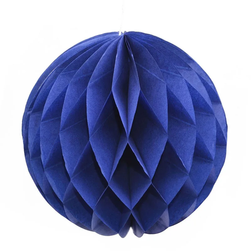 royal blue 1 шт. красочные декоративные бумажные сотовые шары цветок пастельные праздничные Свадебные украшения на день рождения - Цвет: royal blue