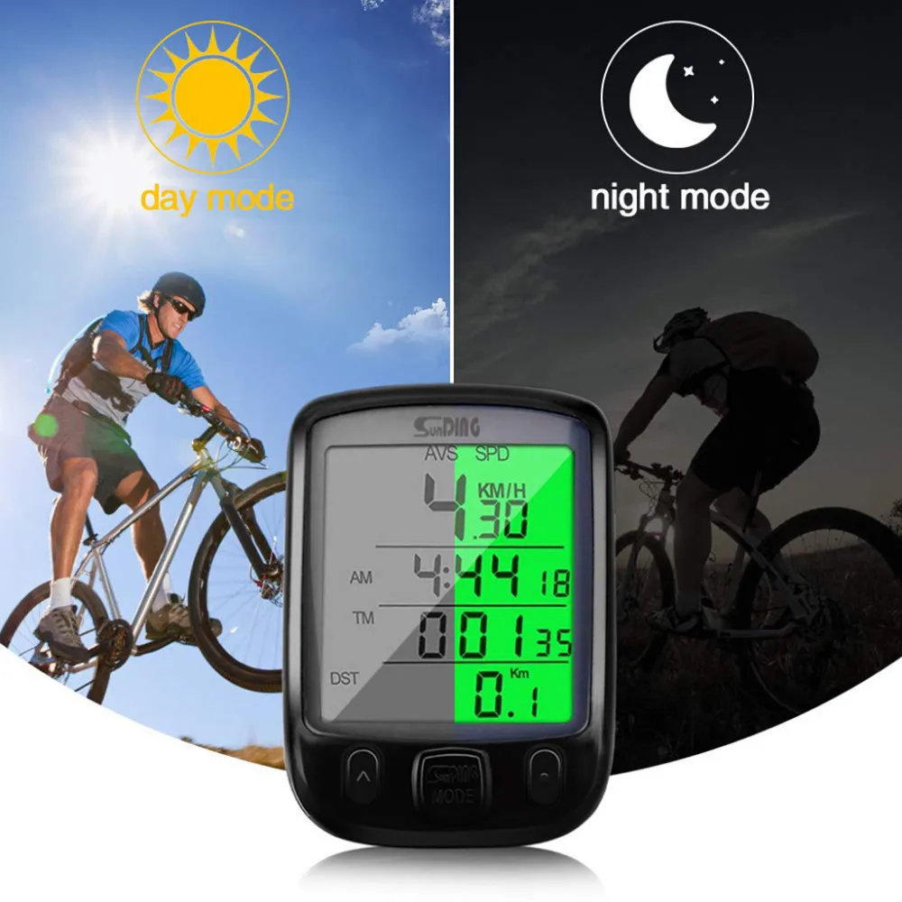 2019 Waterproof digital LCD bicycle computer odometer cycling speedometer luminous code table 40J19 | Спорт и развлечения