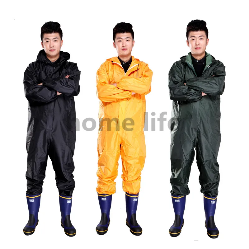 Fashion motorcycle raincoat Waterproof and oil proof/dust proof /Conjoined raincoat/overalls fission rain suit coat | Дом и сад