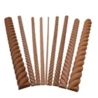 VZLX деревянные резные деревянные твист линии стиль декоративные внутренние двери полу домашний декор аксессуары для украшения фигурки миниатюры DIY