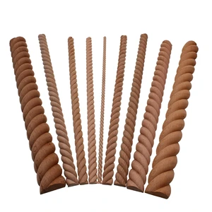 VZLX деревянные резные деревянные твист линии стиль декоративные внутренние двери полу домашний декор аксессуары для украшения фигурки миниатюры DIY