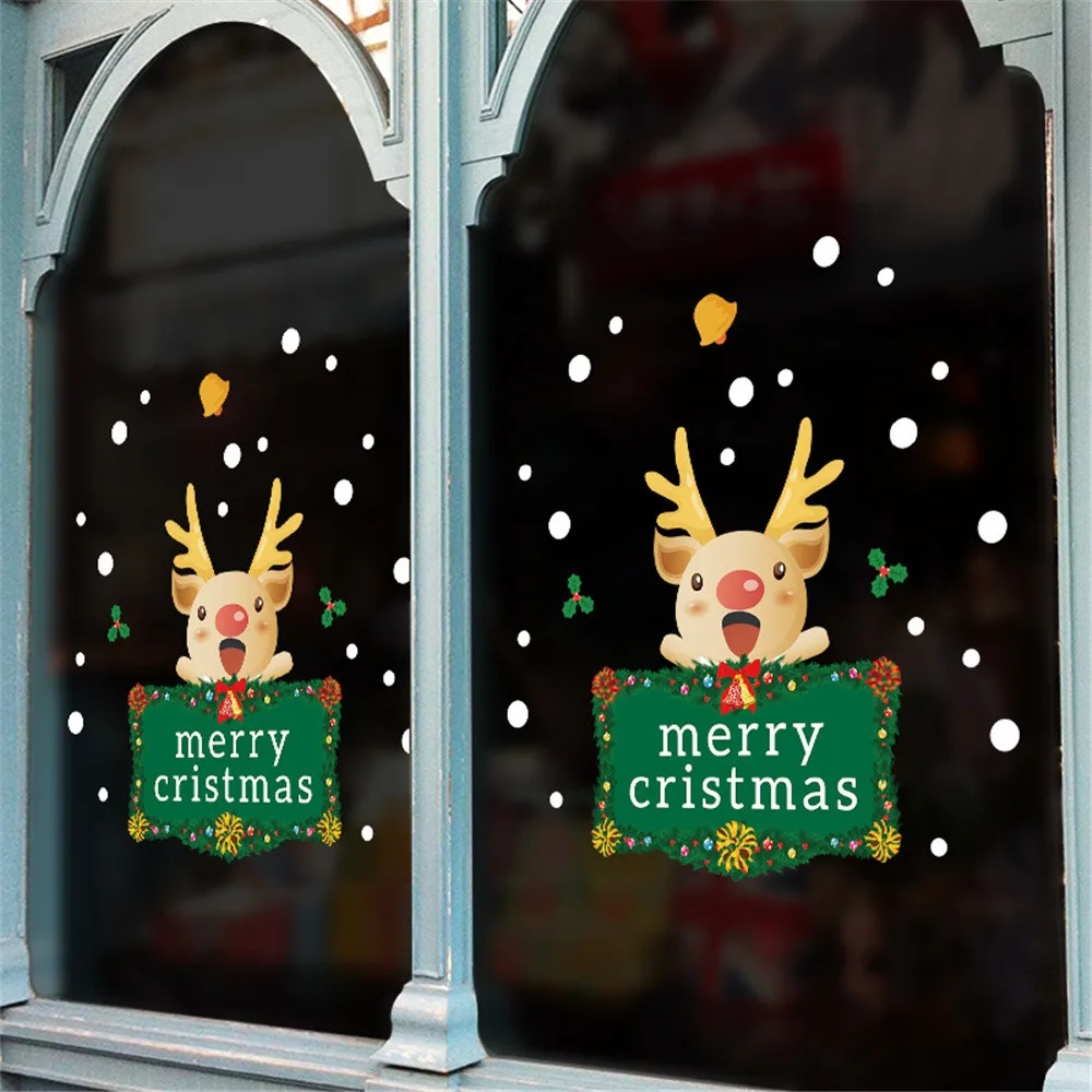 Наклейки на мебель 2019 рождественские украшения для дома Merry Рождество бытовой