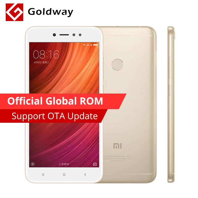 Оригинальный Xiaomi Redmi Note 5A мобильный телефон 3 ГБ Оперативная память 32 Встроенная