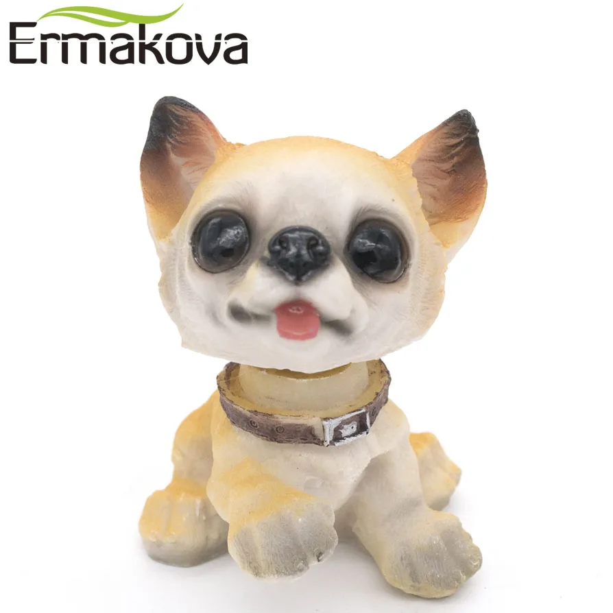 ERMAKOVA 6 шт./компл. Смола собака поплавок статуя щенок кивающая кукла встряхивание