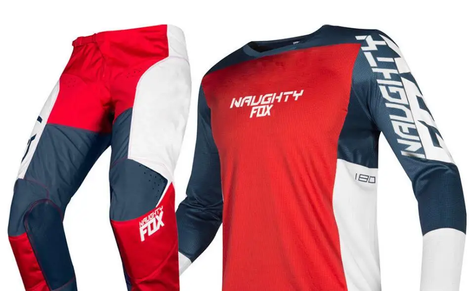 NAUGHTY FOX MX 180 Prizm Stone Grey Jersey Pants Motocross Gear Set Racing Off-Road Race Gear Pant& Jersey Combo