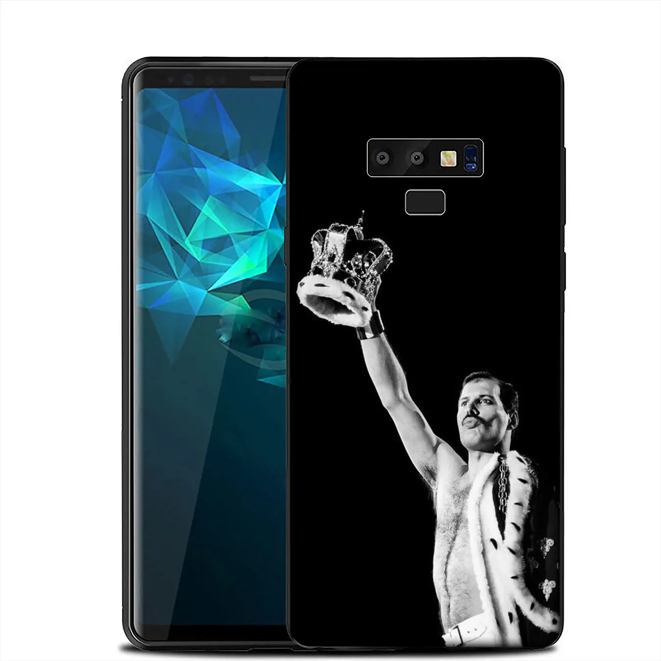 IYICAO Queen Freddie Mercury Soft Silicone Cover Case for Samsung Galaxy A6 A9 A8 A7 2018 A3 A5 2016 2017 Note 9 8 10 Plus Lite |