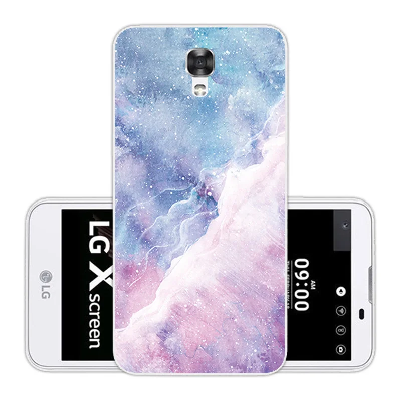 Для LG X чехол для экрана Роскошный футляр с камнями Чехол Мягкий силикон View / Screen