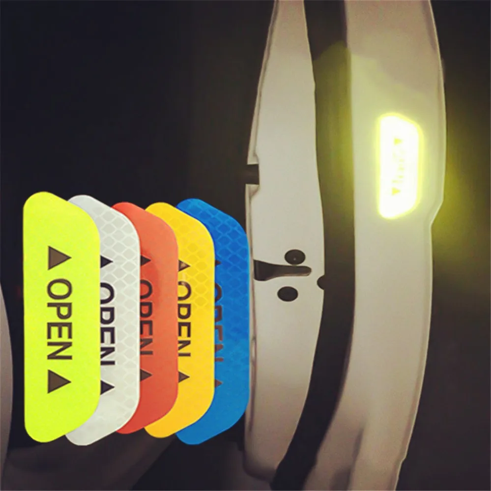 Отверстия автомобильной двери светоотрающей полосой Предупреждение