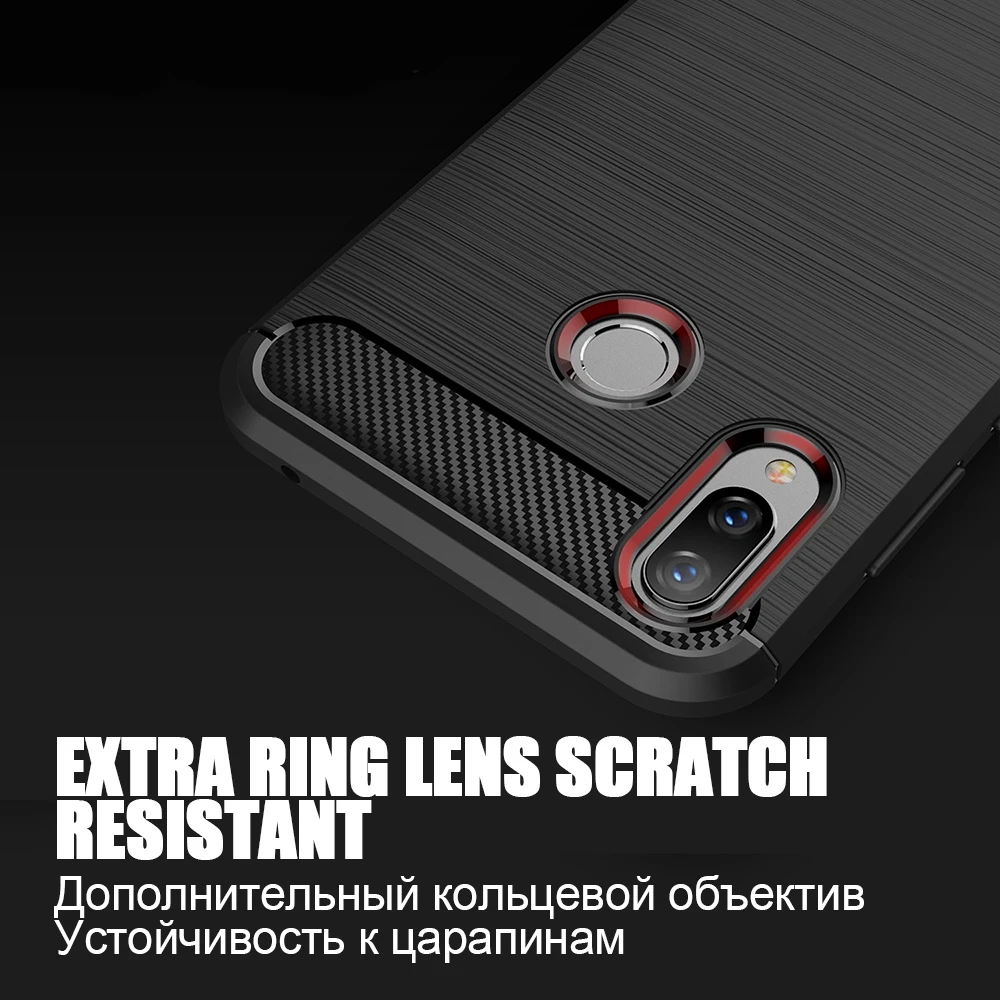 Чехол TOMKAS из углеродного волокна для huawei Honor Play чехлы телефонов силиконовый