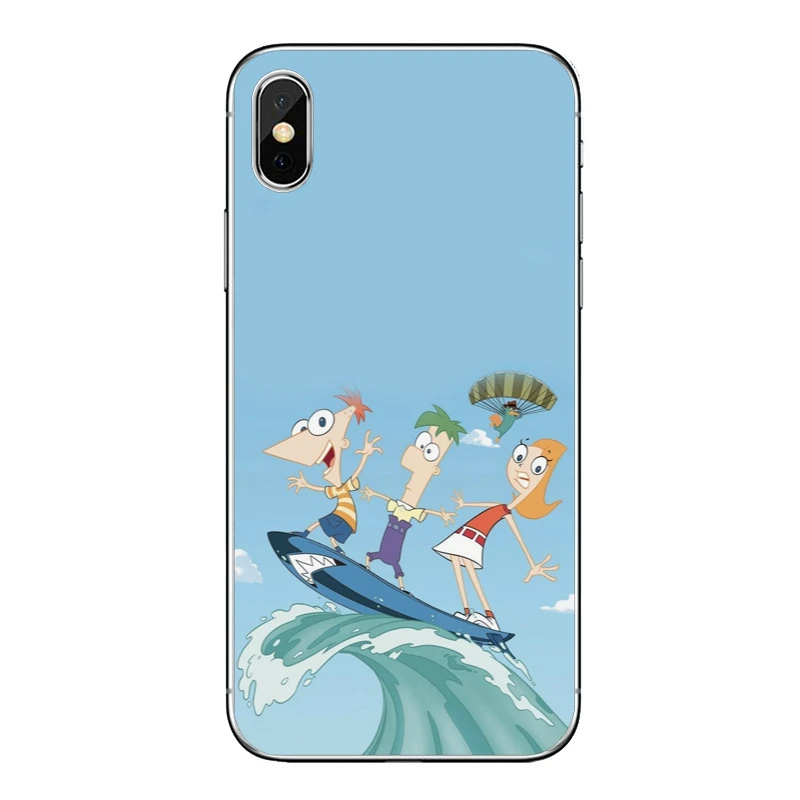 Phineas и Ferb мультфильм для iPhone X XR XS Max 8 7 6s 6 plus SE 5s 5c 5 4s 4 iPod Touch чехол мягкий чехол для телефона - Цвет: Phineas-Ferb-A-03