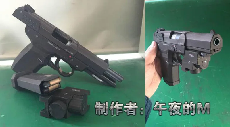 1:1 FN57 пистолет без стрельбы 3D бумажная модель для рукоделия игрушечный подарок