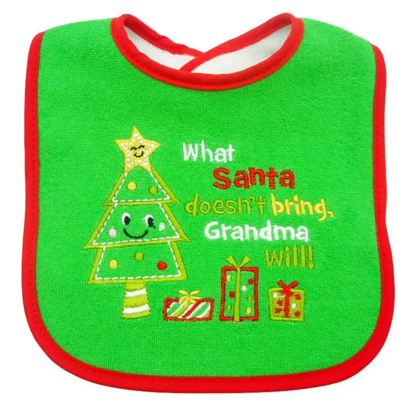 Baby Bandana Bibs Baberos Newborn Infant Santa Claus Toddler Saliva Towel Kwijl Slab Babero Dribble Christmas Gift C018 |