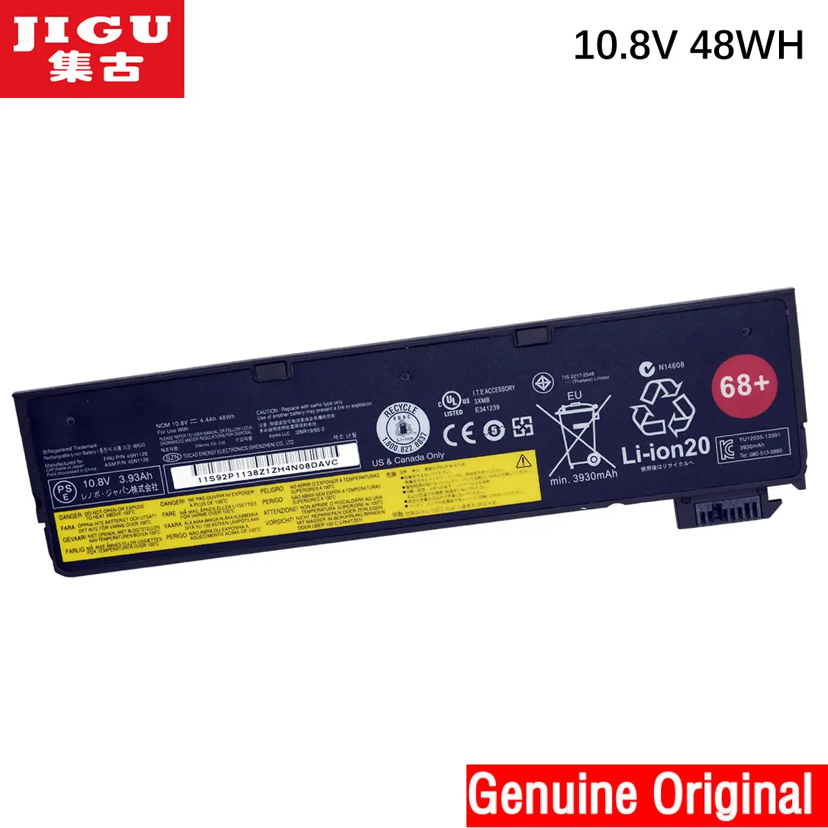 JIGU 45N1136 45N1131 45N1160 Оригинальная батарея для ноутбука Lenovo Thinkpad X240 X240S T440 T440S K2450 68 +|laptop