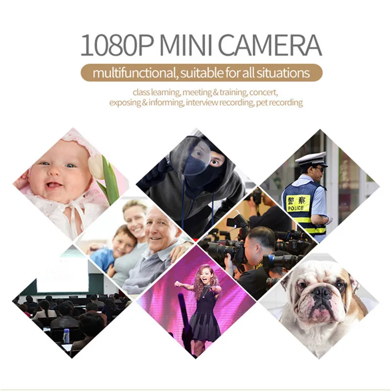 Мини камера SQ11 HD 1080P с датчиком ночного видения микро видеокамера