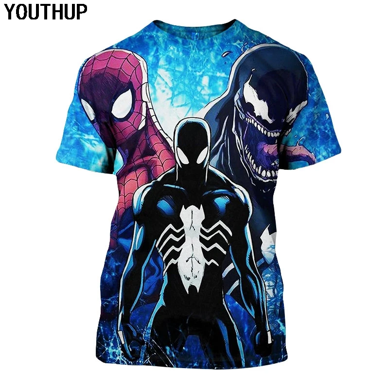 YOUTHUP 2020 новинка Inverse Hero Venom футболки для мужчин 3d футболка принт Человека паука