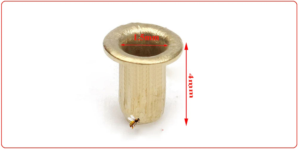 500pcs Beehive Frame Nest Box Threading Hole Foundation Firm Copper Eye Beekeeping Tools Italian Bee Apis mellifera Supplies
