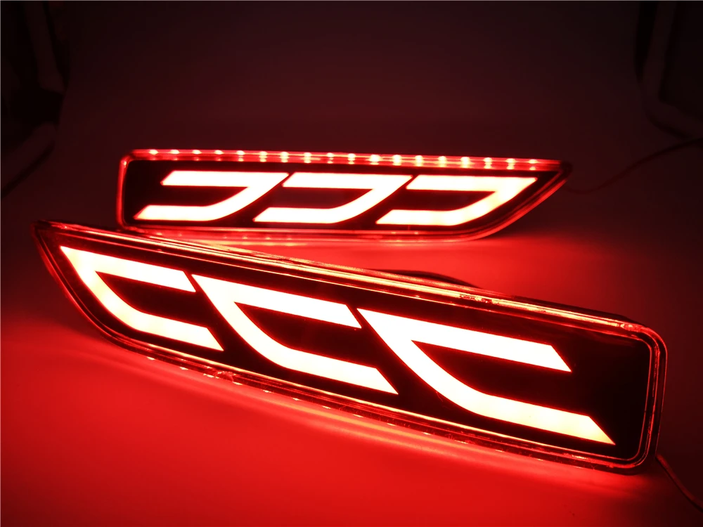 2 шт. многофункциональсветодиодный ные лампы для заднего бампера Honda CRV CR-V 2007 2008 2009