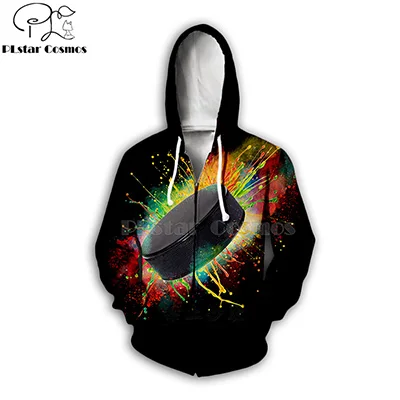 zip hoodies PLstar Cosmos sport puck хоккейные толстовки с 3D принтом/толстовки/куртки/футболки для мужчин и женщин Galaxy унисекс уличная одежда-6 - Цвет: zip hoodies