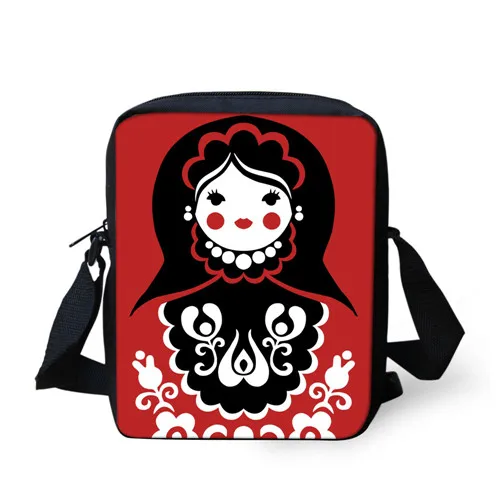 Y0588E FORUDESIGNS сумки, русские Matryoshka, куклы, женские сумки-мессенджеры для девочек, маленькая сумка через плечо с клапаном, сумка на плечо с цепочкой - Цвет: Y0588E