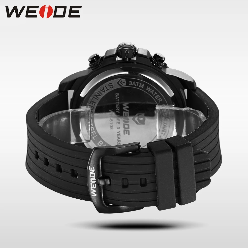 WEIDE оригинальные брендовые Роскошные Силиконовые часы спортивные Дата Цифровой
