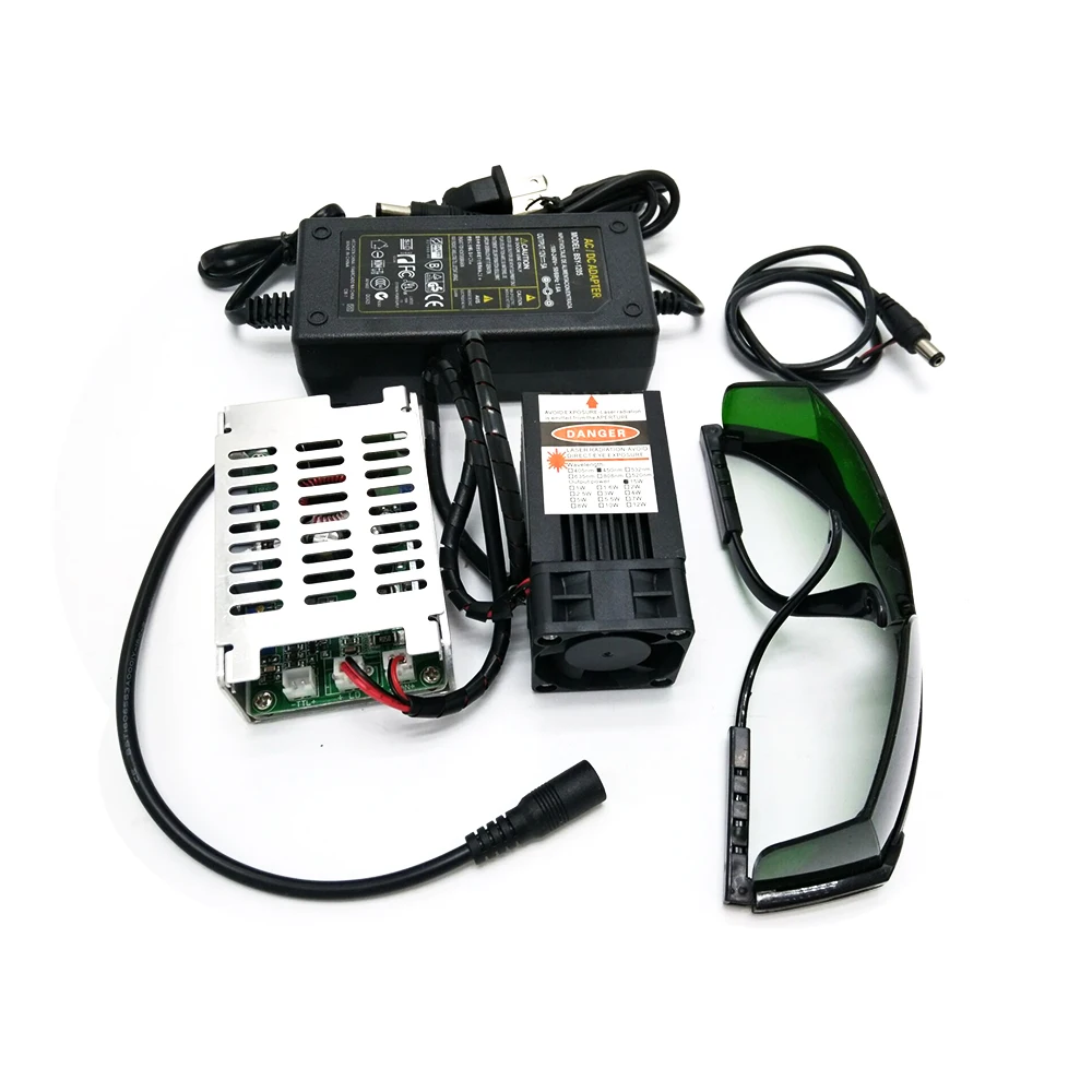 15 Вт 450нм фокусирующий лазерный модуль лазерная гравировка и резка TTL Модуль