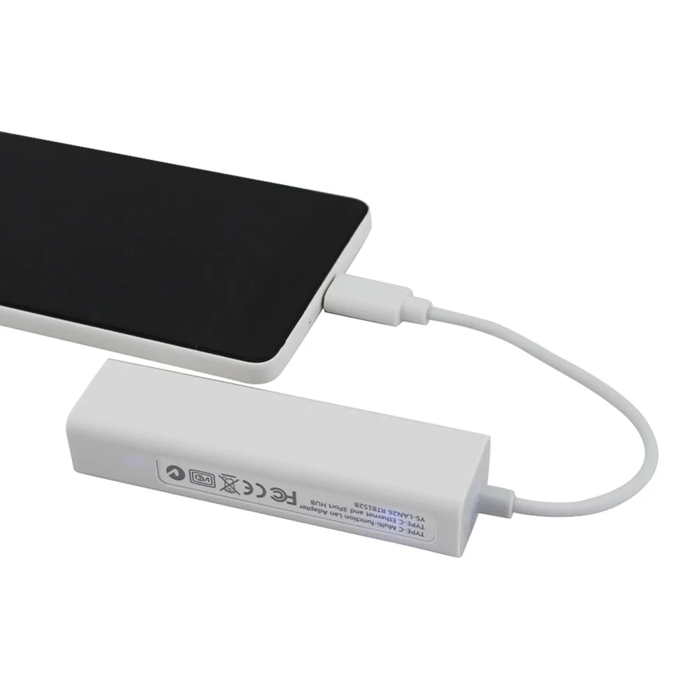 USB 3 1 Type C концентратор порта сплиттер с Ethernet адаптер RJ45 Lan Сетевой для смартфонов