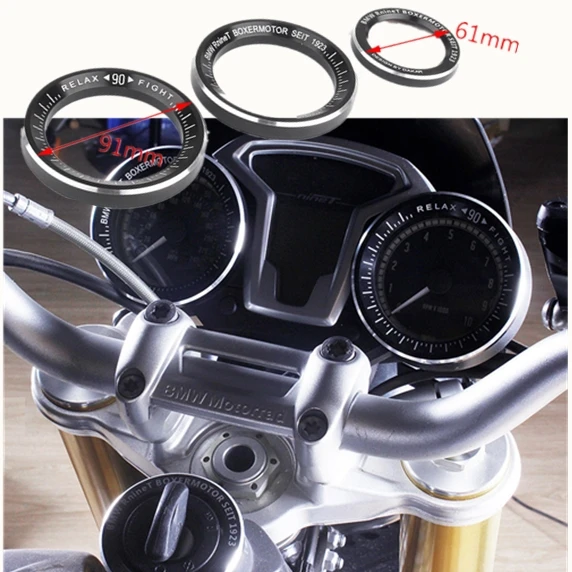 3 шт Techometer датчики спидометра акцент отделкой кольцо одометром Shell для BMW R девять